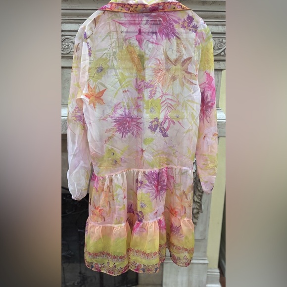 Floral Print Sheer Dress Size Small NWT Beulah The Laura Dress - Picture 5 of 10